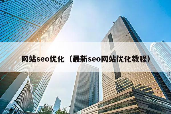 网站seo优化(最新seo网站优化教程)
