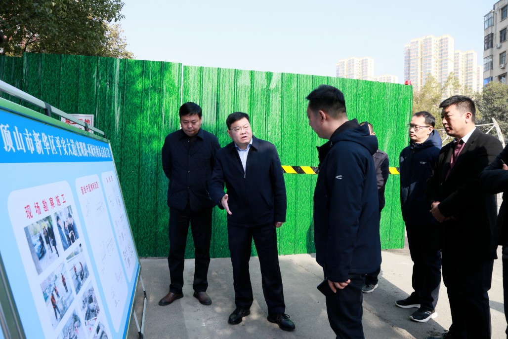 调研督导积水点改造和城乡大绿化工作